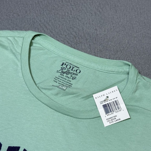 Polo Ralph Lauren Shirt Mens L Coastal Patrol Celadon Nautical Sea Ocean NEW - Picture 3 of 6